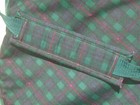 Schneider s Dura-tech Hunt Club Plaid Padded English Saddle Bag Carrier Case