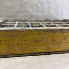 Vintage Coca-cola Coke Yellow Wood Wooden 24 Pack Bottle Crate Carrier Divided