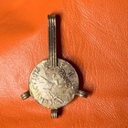 Extremely Ancient Bronze Pendant Amulet Artifact Authentic Engraved Old Rare