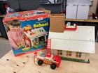 1971 Vintage Fisher-price  923 Play Family School In Box 99  Complete   Extras 