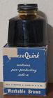 Vintage Parker Quink Bottled Ink - 2fl Oz   59cc - Washable Brown - Full