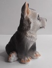 Siberian Husky Dog Figurine Puppy Sitting With Tongue Out Figurine 4  H X 2-3 4 