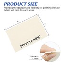 Scottchen 4pcs Wool Cloths For Buffing polishing And Lapping  6  X 4  X White