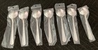Lot Of 7 Rogers Silverplate Janet Pattern 7  Gumbo Round Soup Spoons Nice 