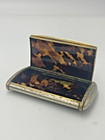 Vintage Unusual Old Georgian Silver Plated Snuff Box