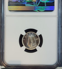 1943 Canada Silver 10 Cents 10c George Vi Ngc Ms 64 Scarce Bu Beautiful Coin