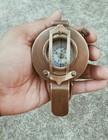 Ww1 Solid Brass Antique Finish British Military Prismatic Pocket Marine Compass