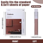 Wesiti Acrylic Wall Mount Brochure Holder 8 5x11  Flyer Display Sign Holder 6 Pk