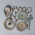 Group Of Ancient Bronze Age Bronze Decorative And Ritual Items