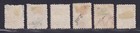 New South Wales Scott J1 j7 Used 1891 Postage Due 6 Stamps To 8d Scv  89 75