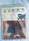 Vintage 1970s Red Heart Latch Hook Rug Pattern  interlude   6654 Abstract Art