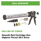 Albion Engineering Company B26s20 B-line Manual Sausage Caulking Gun  20 Oz     