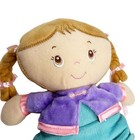 Kids Preferred   Lovey Soft Baby Doll Plush Stuffed Toy Braids Girl Purple 11 