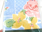 Shower Curtain Vinyl Plastic Liner Blue W  Flowers Design Cottage Vintage New Z3