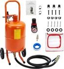 20 Gallon Sandblaster Portable Air Sand Blaster Abrasive Blasting Kit 60-110 Psi