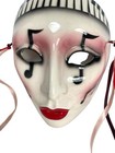 Clay Art Baaklini   s Ceramic Mask With Music Notes Wall Art