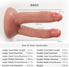 Both Of Them  Double-ended Dildo  Non-porous Silicone  Double Headed Dildo With 