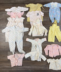 Pretty Pastel Pink Blue Yellow 1970s  1980s Baby Girl Clothes Lot Of 20