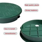 4pcs Irrigation Valve Box Cover Green Plastic Round 5 5in Id 6in Od Universal