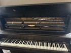 Antique Wellington Concert Grand Upright Piano Made My The Canle Company
