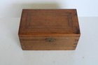Antique 19th Century Dovetailed Wood Hinged Primitive Latch Box  8  