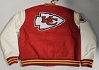 Nfl Kansas City Chiefs Bomber Letterman Varsity Jacket   Men s Size Large