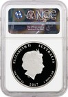 2017 P  1 Australia Lunar Year Of The Rooster Proof 1 Oz Silver Ngc Pf70 Uc Er