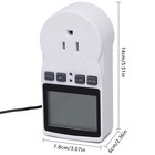 Digital Plug In Temperature Controller Sensor Timer Switch W  Led Display Usa