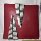 Set Of 3 Large 10 5    Coleman Abstract Art Pottery Tiles Wall Hanging Signed