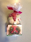 New   12 - Yankee Christmas Wreath Scented Tea Light Candles   Snowman Holder
