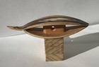 Tatting Shuttle With Marquetry Inlay W Pick 3  Long