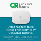 Ooma Telo Air And Handset  Free Internet Home Phone Service Wi-fi Connectivit   
