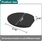 Jayen Rubber Shims  Furniture Levelers   Table Wedges  20 Pack