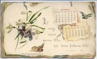 Step By Step Calendar For 1899  Religious  Panels  Complete  R  Tuck