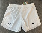Nwt Nike Tennis Dri-fit Adv Rafa Nadal Shorts 7  White Black Dv2881-100 Men s Xl