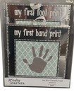 Nwt  My First Footprint  My First Hand Print Picture Frame Stamp Kit