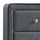 Light Grey Upholstered 6-drawer Double Dresser