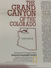 The Heart Of The Grand Canyon Arizona National Geographic Society Map July 1978