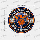 New York Knicks 2026 Nba Finals Champions 3 5  X 3 5  Vinyl Sticker Nyk 2026