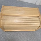 Beautiful Wooden Oak Roll Top Breadbox Vintage Bread Box Grannycore