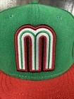 Vintage New Era 59fifty Cap Mexico World Baseball Classic Fitted Hat Green Red