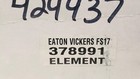 Vickers 378991 Filter Element Fs17 Eaton