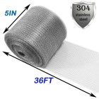 Wire Mesh For Mice Control 5 In X 36ft hole Fill Fabric  Weep Holes Covers  Upgr