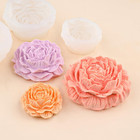 3d Peony Flower Silicone Molds Set  3 Sizes  For Candle Making  Soap  Resin C   