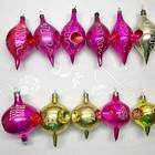 Vintage Glass Christmas Tree Ornament Decoration Soviet Ussr     552