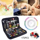 172pc Home Travel Sewing Kit Thread Threader Needle Tape Measure Scissor Thimble