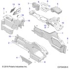 Polaris Rear Center Console  Black  Mp  Genuine Oem Part 5455722-070  Qty 1