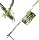 Workpro Weed Puller Tool 44  Handle Heavy-duty 4-claw Iron Head Stand-up Weeders