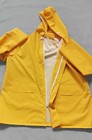 Yellow Heavy Duty Pvc Rain Jacket With Detachable Hood Size  M     Top Quality