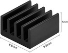 Easycargo 20pcs 9mm Small Mini Heatsink Kit 9x9x5mm   3m 8810 Thermal Conductive